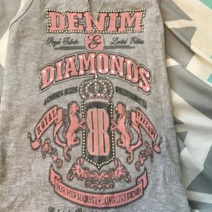 Bejeweled Susan Fixel ribbed tank OS Small